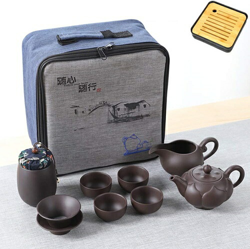番茶器仕かける 急須 湯呑仕かける マルチ ティーセット 茶具仕かける 茶器 茶皿 茶器かわき切る紅茶御盆 旅するティーセットーカップシンプルな和風 瀬戸もの ティーポット 中国茶器 茶器揃 中国茶器-キッチン用品・食器・調理器具