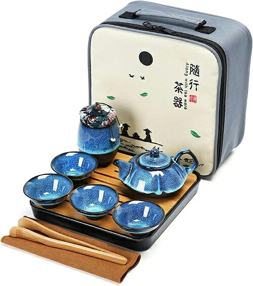 旅行ティーセット 急須 茶器 茶器セット和風急須 セット ティーポット 陶磁 お茶出し 和風急須 煎茶碗｜IKYUWA店