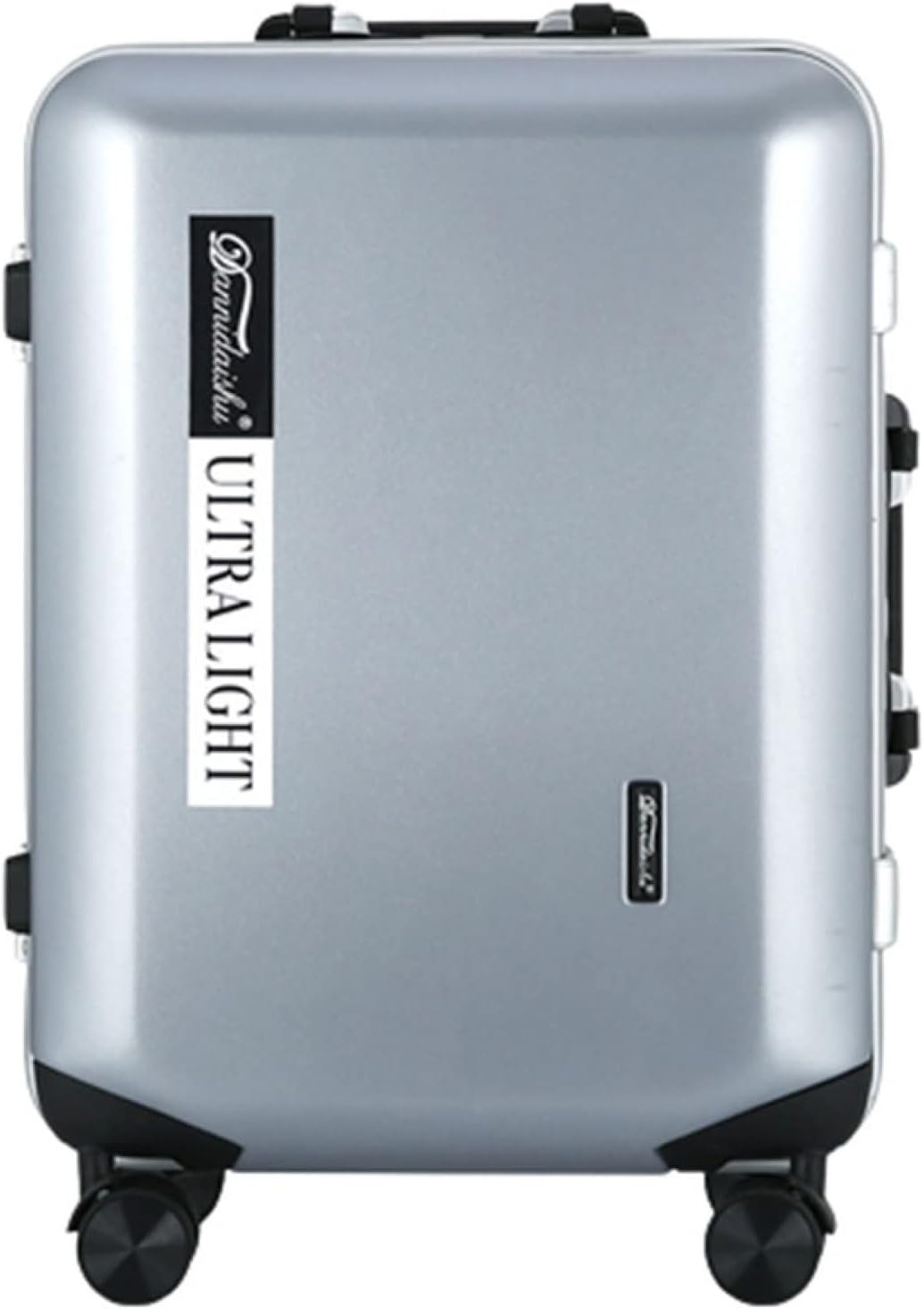 スーツケース キャリーケース 60L キャリーバッグ アルミフレーム 超軽量 大型 耐衝撃 人気 静音 ダブルキャスター 360度回転 ビジネス 旅行 出張 シルバー Lサイズ（6-8泊）