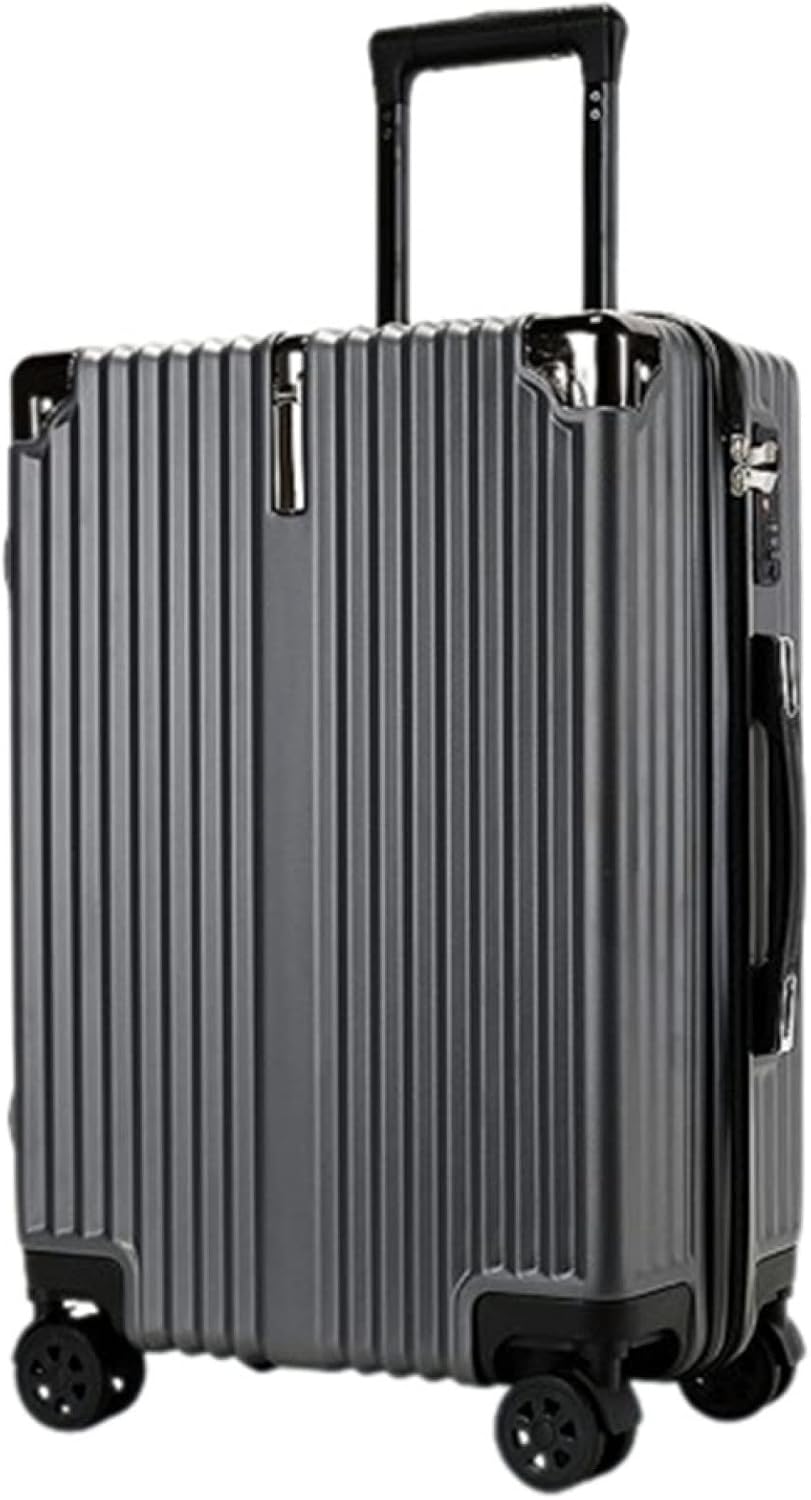 スーツケース キャリーケース 60L キャリーバッグ ファスナー式 防水 超軽量 大型 耐衝撃 静音 ダブルキャスター 360度回転 旅行 出張 ビジネス Sサイズ 1-3泊 グレー Lサイズ（6-8