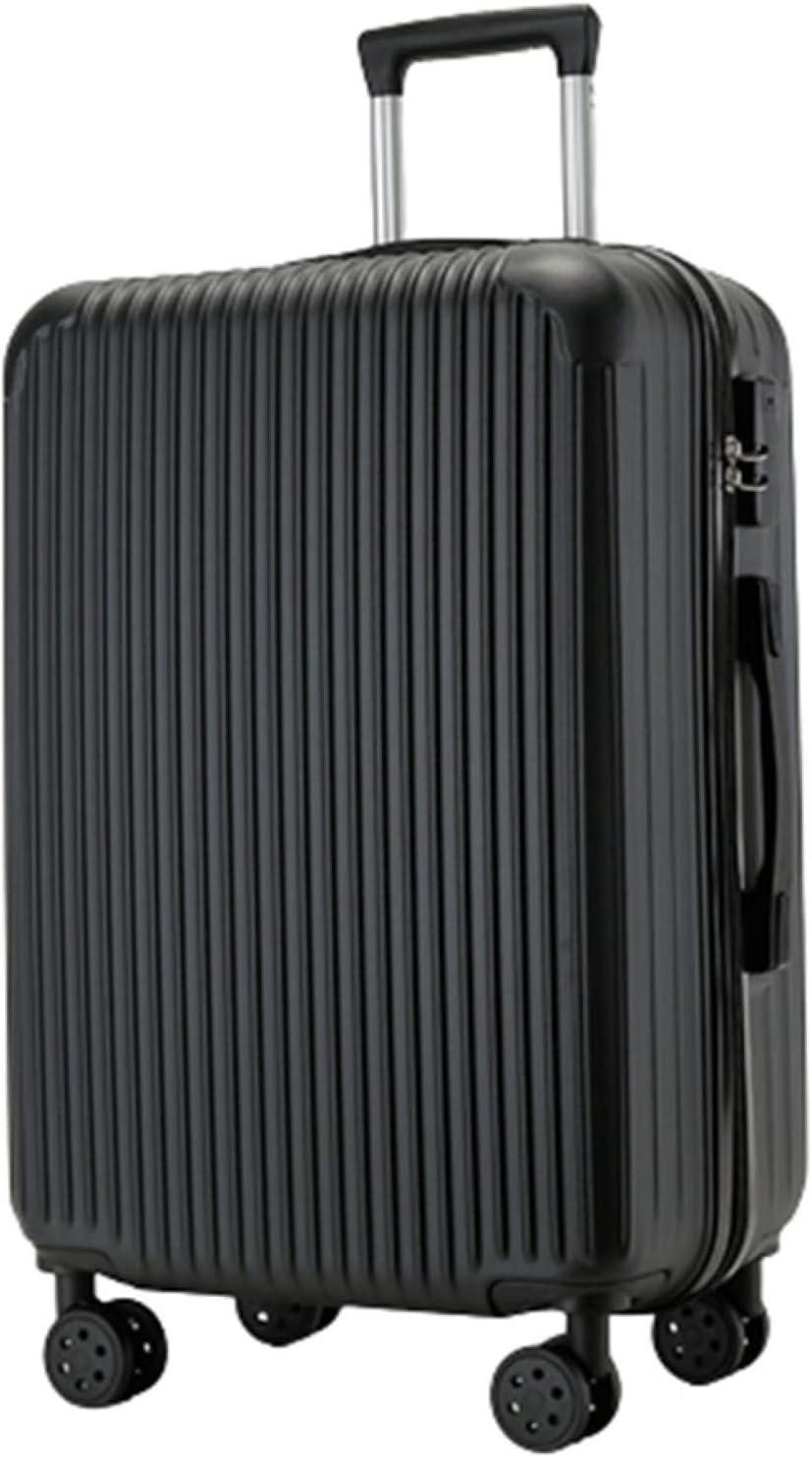 スーツケース キャリーケース 60L キャリーバッグ ファスナー式 超軽量 大型 耐衝撃 静音 ダブルキャスター 360度回転 人気 ビジネス 旅行 出張 ブラック Lサイズ（6-8泊）