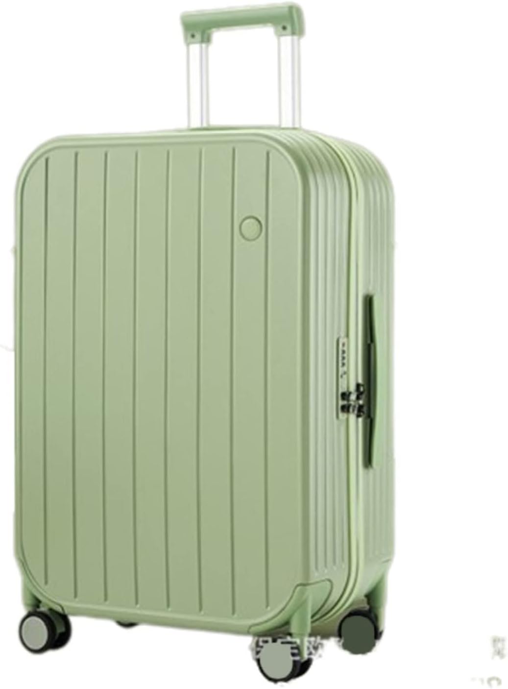 スーツケース キャリーケース 45L キャリーバッグ ファスナー式 超軽量 大型 耐衝撃 静音 ダブルキャスター 360度回転 おしゃれ 人気 ビジネス 出張旅行 グリーン Mサイズ（3-5泊）