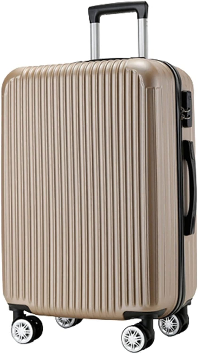 スーツケース キャリーケース 機内持ち込み 35L キャリーバッグ ファスナー式 超軽量 小型 耐衝撃 静音 ダブルキャスター 360度回転 人気 ビジネス 旅行 出張 ブラウン Sサイズ（1-3泊）