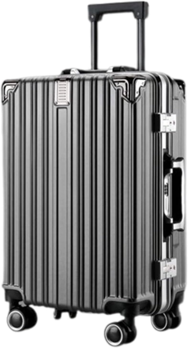 スーツケース キャリーケース 機内持ち込み 35L キャリーバッグ TSAローク搭載 アルミフレーム 超軽量 大容量 小型 耐衝撃 静音 ダブルキャスター 360度回転 旅行 ビジネス 出張 グレー