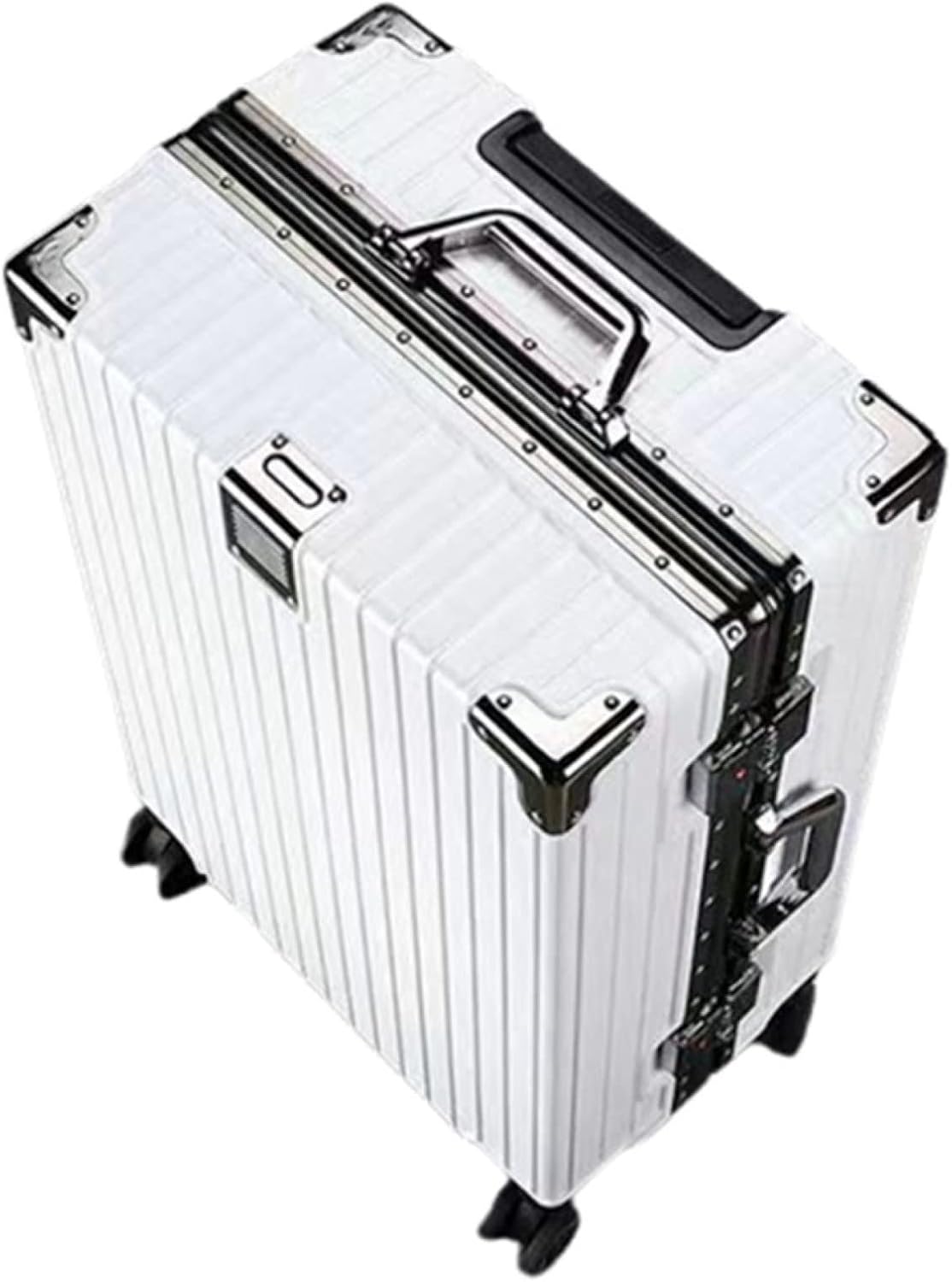 スーツケース キャリーケース 機内持ち込み 35L キャリーバッグ TSAローク搭載 アルミフレーム 超軽量 小型 耐衝撃 静音 ダブルキャスター 360度回転 ビジネス 旅行出張 ホワイト Sサイズ