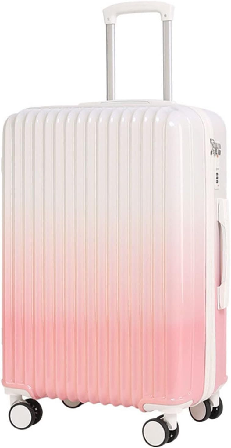 スーツケース キャリーケース 65L キャリーバッグ TSAローク搭載 ファスナー式 超軽量 大型 耐衝撃 静音 ダブルキャスター 360度回転 おしゃれ 旅行 ビジネス 出張 入院 ピンク Lサイズ