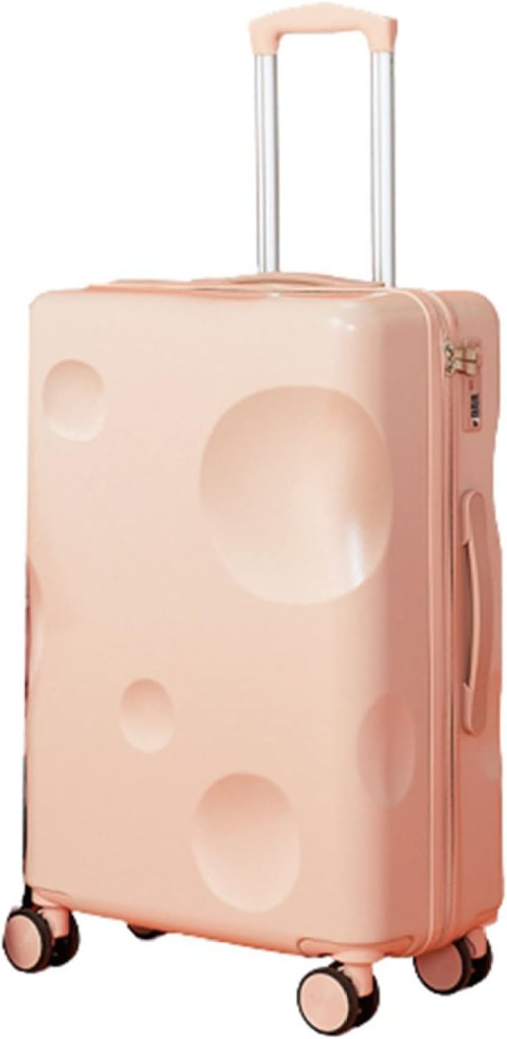 スーツケース キャリーケース 機内持ち込み 35L キャリーバッグ ファスナー式 超軽量 小型 耐衝撃 人気 静音ダブルキャスター 360度回転 ビジネス 旅行出張 入院 ピンク Sサイズ（1-3泊）