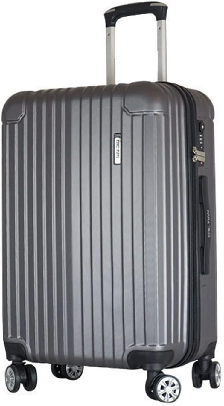 スーツケース キャリーケース 機内持ち込み 40L キャリーバッグ ファスナー式 超軽量 小型 頑丈 耐衝撃 静音 ダブルキャスター 360度回転 ビジネス 旅行出張 グレー Sサイズ（1-3泊）