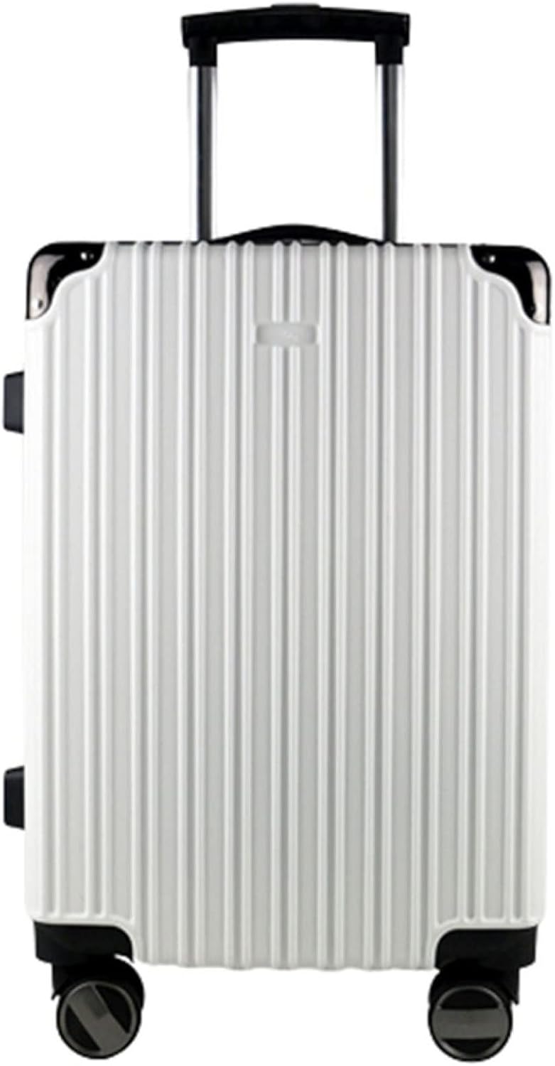 スーツケース キャリーケース 機内持ち込み 35L キャリーバッグ ファスナー式 超軽量 小型 耐衝撃 静音 ダブルキャスター 360度回転 旅行 ビジネス 出張 帰省 ホワイト Sサイズ（1-3泊）