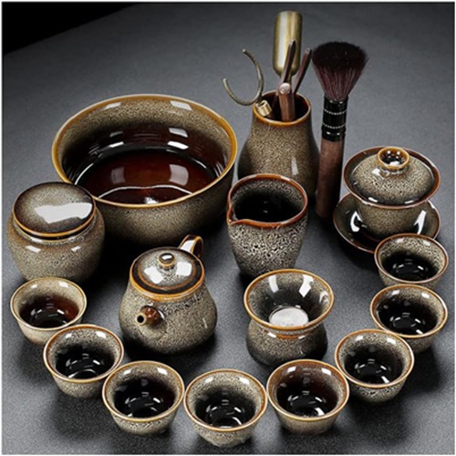 ティーセット 中国茶器 茶器 紅茶 中国茶器セット 台湾茶器セット 急須セット中国のカンフーティーセットティーサービスティーカップセラミックカンフーティーセット家庭用品オフィスレセプションの組み合わせ｜IKYUWA店