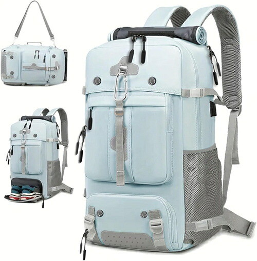 登山用リュックサック 3way 大容量 撥水 アウトドア 通気性 耐久 ハイキング バックパック リュックバッグ 旅行 便利グッズ 避難 防災 出張 海外 ジム 学校