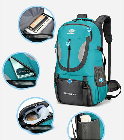 登山 リュック アウトドアバッグ キャンプリュック バックパック ザック リュックサック 登山用バッグ アウトドア 耐久性優れ 災害用 防水 旅行 スポーツ 耐震 雨対策 多機能 男女兼用