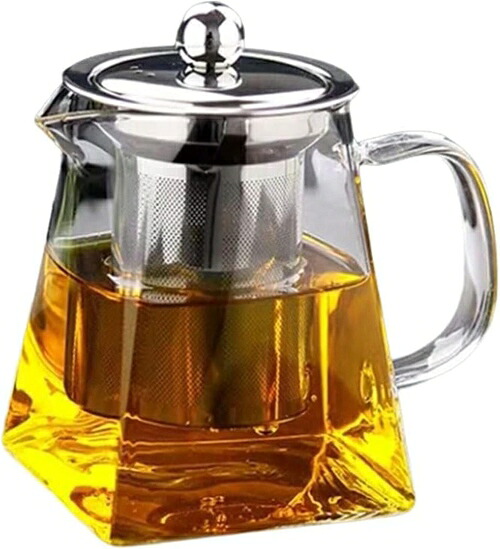 ティーポット 耐熱瑠璃 急須 瑠璃ティーポット 茶こし 瑠璃澄み切った 紅茶の葉ポット フルーツ紅茶 岩礁紅茶 茶ポット 茶器格好のいい (350ml) キッチン用品・食器・調理器具-中国茶器