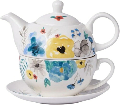 ティーカップ セット 紅茶 急須セット ティーポット 陶器 おしゃれ コーヒーカップ セット マグ クリエイティブセラミックティーセットフラワーティーティーポット母子ポット コーヒーポットケトル 結婚｜IKYUWA店
