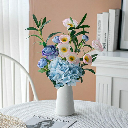 本物そっくり 花瓶の造花 枯れない花 DIY きれい 北欧 手作り 飾り花 造花芸術 結婚式 写真撮影 お祝い 喫茶店 オフィス 誕生日 美術館 プレゼント 水やり不要 長持ち ミニブーケ シルク造花