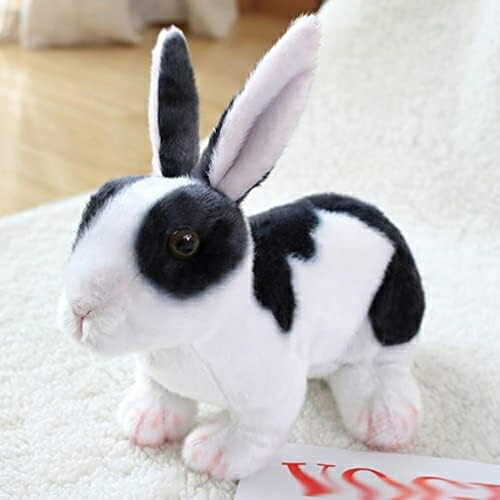 うさぎのぬいぐるみ ウサギのフカフカ ブラック Sサイズ ウサギ ぬいぐるみ 25cm ふわふわ かわいい うさぎウサギのぬいぐるみ 可愛い 小さい ウサギのふかふか プレゼント 誕生日 クリスマス
