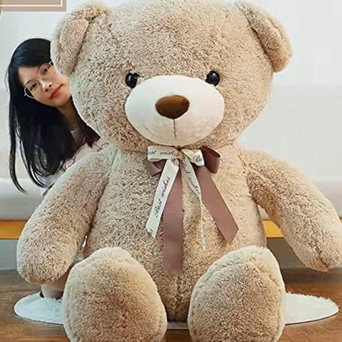 ぬいぐるみ 特大 くま 可愛い熊 動物 大きい 巨大 お誕生日プレゼントお祝い ふわふわぬいぐるみ くま ぬいぐるみ 120cm 特大 カーキ くまのぬいぐるみ クマのぬいぐるみ ぬいぐるみ 大きい｜IKYUWA店