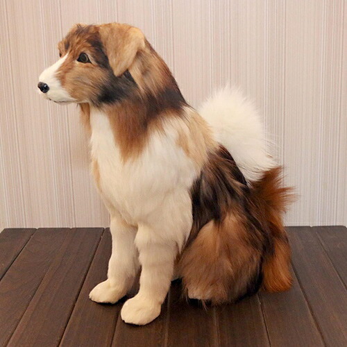 犬 飾りつけ 即物的 愛くるしげ 本物そっくり 牧羊者 ぬいぐるみ ひな型 青写真 座る 苑地 庭 雑貨 お部屋 事務室 部屋の入り口 バス発着場 飾りつけ 差し上げ物 差し上げ物 見せびらかす用 置き型 室内装飾 佩び物 誕