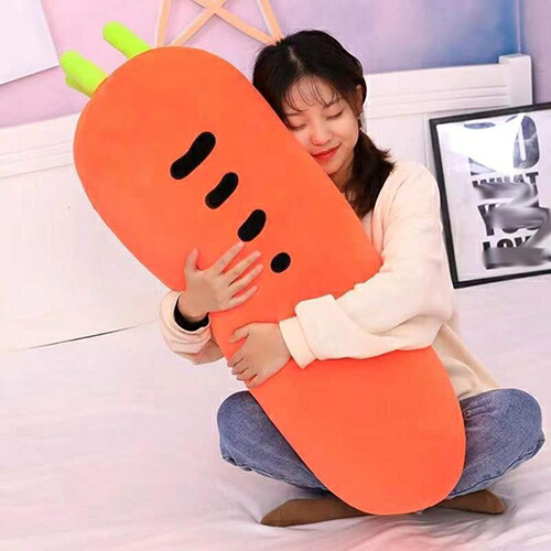人蔘ぬいぐるみ にんじん抱き枕 好いたらしい 人蔘座布団 長々しい 馬鹿でかい ロング ビッグ大きさ 横向き寝 うたた寝枕 仕立てもの風呂敷き包み 癒される もこもこ ふんわり 80糎 成年者用 赤ちゃん向け 差し上げ物 提示