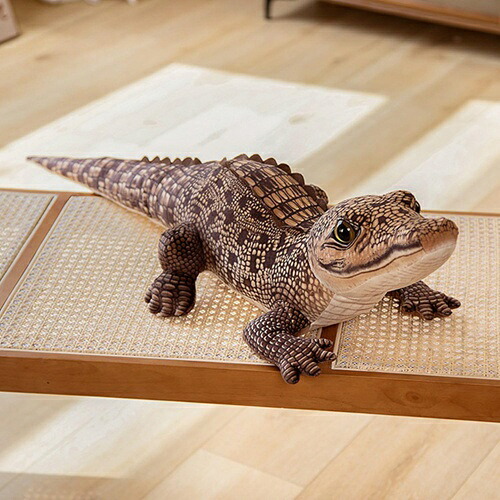 ワニぬいぐるみ ワニ 100cm リアル 大きい鰐 動物ぬいぐるみ 可愛いわに抱き枕 撮影道具 柔らかい 本物 そっくり ワニ縫い包み アニマル 鰐 男の子 プレゼント 動物園飾り物 贈り物 インテリ|IKYUWA店