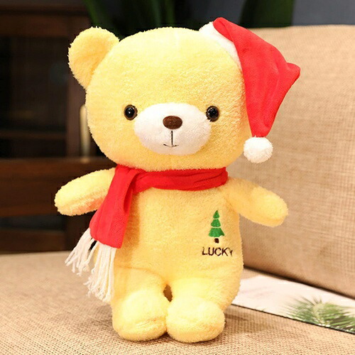 ぬいぐるみ クリスマス クマぬいぐるみ ふんわり もこもこ ベア 可愛い クリスマス飾り 雑貨 置物 子供 プレゼント オーナメント クリスマス帽子 ふわふわ クリスマスプレゼント 部屋飾り インテリ