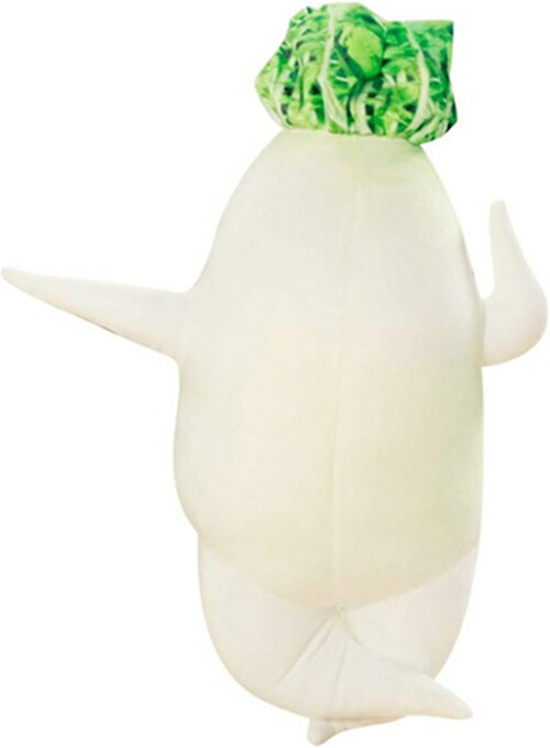 大根 抱き枕 野菜 ぬいぐるみ セクシー姿 大根 添い寝枕 クッション 白 120cm-45cm インテリア リラックスマクラ 昼寝枕 お誕生日 卒業祝い 背もたれ 緑 高反発 かわいい ジップ 洗え