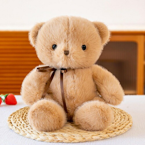 テディベア クマぬいぐるみ リボン熊 昼寝クッション 抱きまくら アニマル 玩具 背当て 横寝サポート ストレス解消 柔らかい 洗える 子ども 女の子 男の子 写真道具 置物 撮影道具 安眠グッズ 車