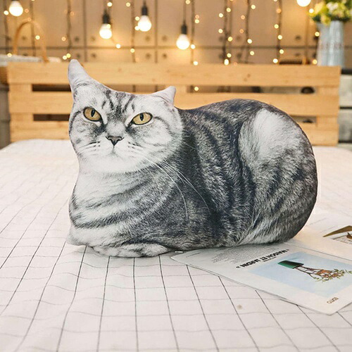 ぬいぐるみ 本当の 猫 抱き枕 猫座布団 毛の荒物座布団 50糎 可愛らしい 添い寝枕 室内装飾 店飾りつけ 飾りつけ 差し上げ物 差し上げ物 生まれ落ちる日 差し上げ物 御祭り