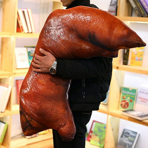 ぬいぐるみ 抱き枕 豚モモ クッション おもちゃ リアル 豚モモぬいぐるみ 萌え萌え 縫いぐるみ 車用 店飾り 部屋飾り クリスマス プレゼント 誕生日 FALSE