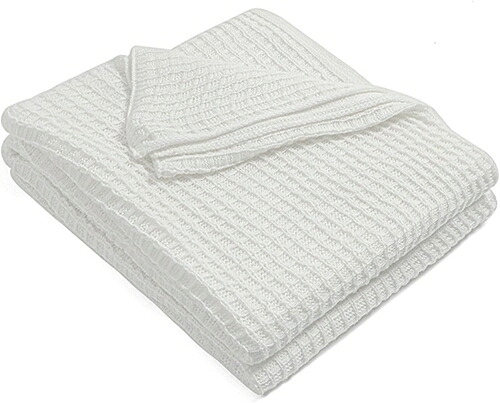 ブランケット 毛布 ニット 大判 ひざ掛け 肩掛け 130x150cm ワッフル ソファーカバー ソファークロス 春夏秋 保温 防寒 あったか 北欧風 小さい ケーブル 柔らかい 丸洗い お昼寝 夏快