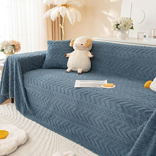 長椅子覆いかぶせる マルチ覆いかぶせる 1人掛け 4人掛け 秋冬 ふわふわ 朦々たる 生あたたかい 保温 防寒 シェブロン エン元締め 北欧 今めかしい カウチカバー 長椅子防御すること 防塵 傷押しとどめる 汚れた状態押しとどめる 毛布 洗い濯ぎ