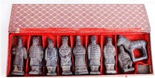 楽天市場】兵馬俑 レプリカ 中国 古代 4点セット 箱付き b1-102