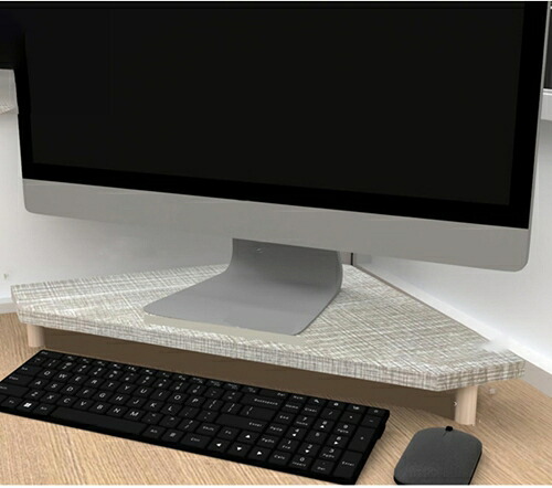 卓上収納 モニタースタンド パソコン台 ウッドラック 1段階 キーボード収納 グレー 木製 机上ラック デスクトップ用 事務用/学校用 オフィス収納 デスク上置棚 50*38*10.7 木製机上ラック