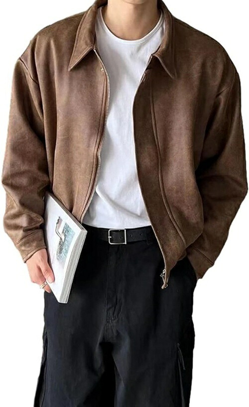 ジャケット メンズ レザージャケット 革ジャンパー プルゾン 秋冬 防寒 防風 カッコイイ 韓国風 スタイリッシュ カジュアル コート トップス アウター コーディネート 街着 ビジネス