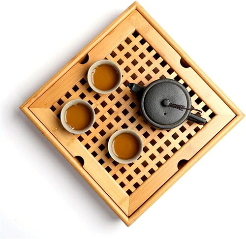 茶盤 茶盆 茶台 紅茶お盆中国のカンフー茶道台の手作りのティーセットティーポットクラフトトレイ 中国茶 花茶 書き割り 中国茶器書き割り 1人用