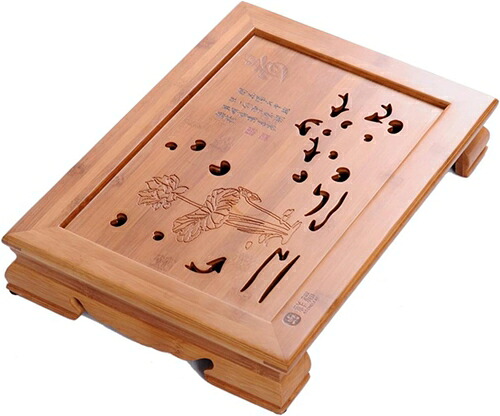 茶盤 茶盆 茶台 ゴンスフーティーテーブルサービングトレイ40x28珊竹茶時刻表kungfu茶道紅茶ゲーム盤 中国茶 花茶 書き割り 中国茶器書き割り 1人用