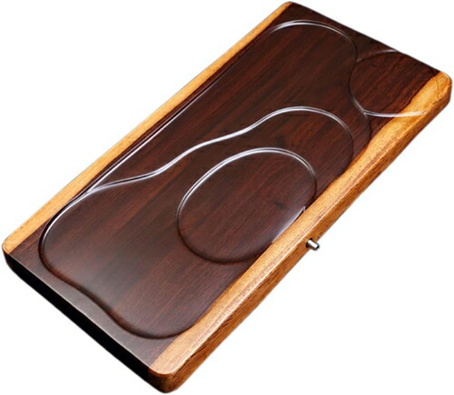 水抜き式茶盤 紅茶お盆 純一無雑材 Tea Sea Simple Drainage Tea Table カンフーティートレイ 茶道御先棒 (色 : 赤銅色  Size : 55x29x5珊)
