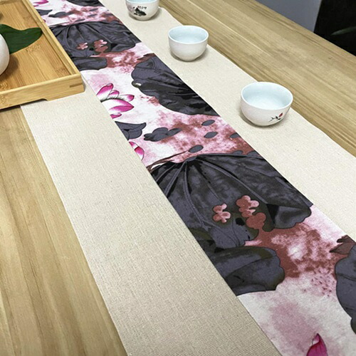 テーブルランナー 30*250cm つむぎリバーシブル テーブルセンター リバーシブル 布 30*300cm おしゃれ かわいい カラー9 モダン アジアン 和風 敬老の日 テーブルランナー ダマスク