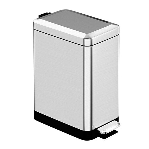 ゴミ箱 ふた付き 15L ダストボックス 角型 ペダル式 ごみ箱 スリム おしゃれ 抗菌 消臭 密閉 音無し 部屋 キッチン リビングルーム トイレ 浴室 オフィス用 スチール