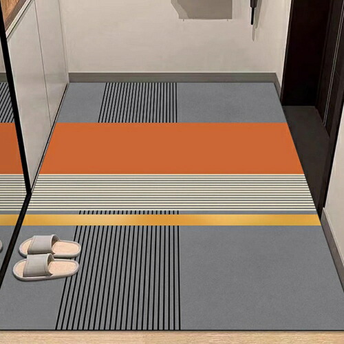 キッチンマット 拭ける 50*80cm 洗濯いらず 低反発 クッション 踏み心地いい ポリ塩化ビニール ずれない 台所 マット スタイル6 はっ水 防汚 自由にカット 傷防止 フローリング保護 転倒防