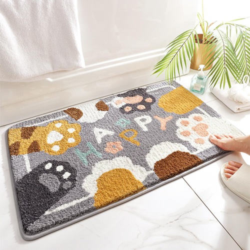 バスマット 速乾 スタイル2 おしゃれ お風呂マット かわいい 足拭きマット 室内 おしゃれ 60*90cm 滑り止め 洗える マイクロファイバー 足拭き ふわふわ 柔らか素材 ソフト おしゃれ 玄関