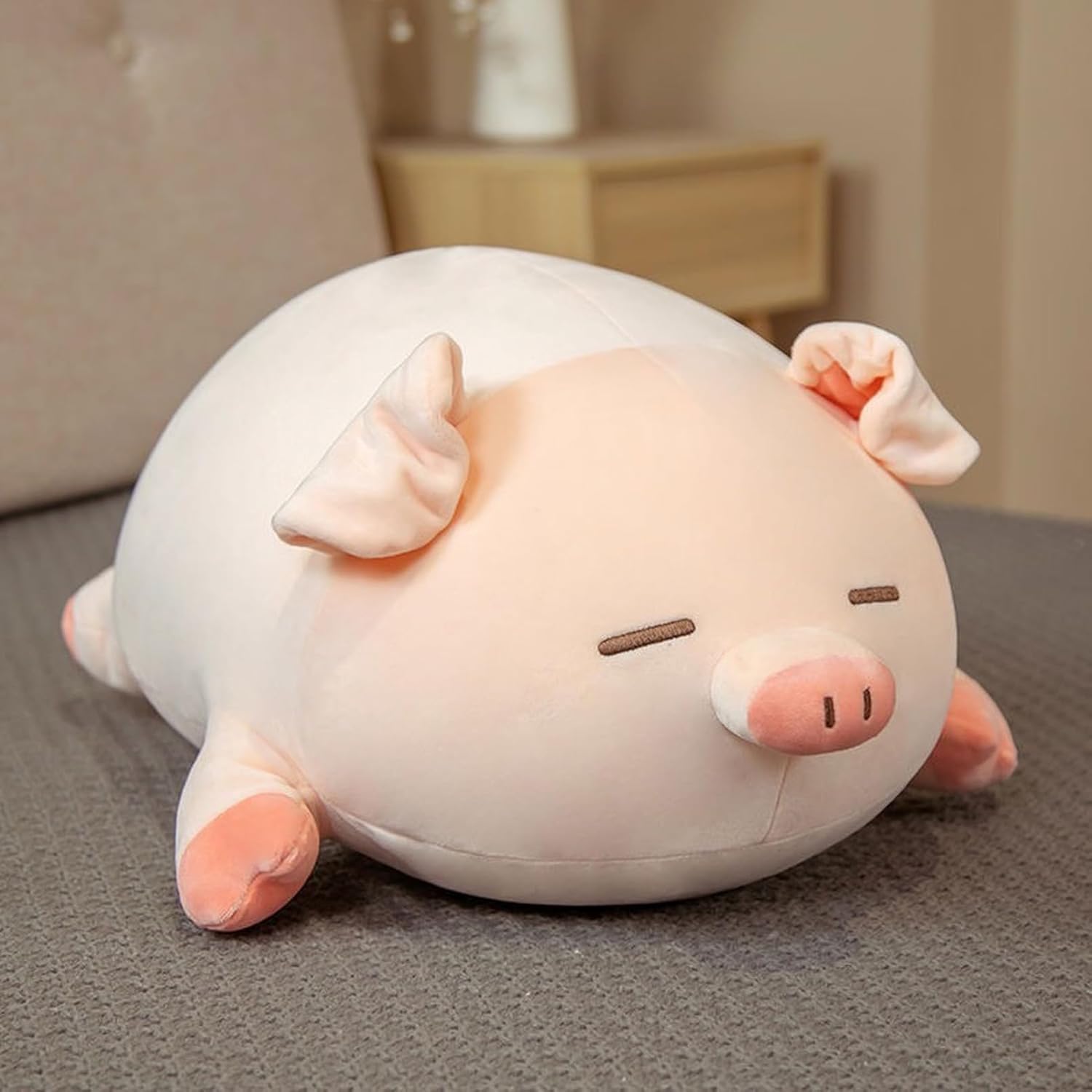 抱きまくら ぬいぐるみ 豚 室内装飾 座布団 愛くるしげ 特大 50糎 意中の女 差し上げ物 横向き寝 洗える 添い寝枕 特大 パステル色の ふわふわ 癒し 洗える 事務机 睡眠時間まくら 抱き枕 サクラ色