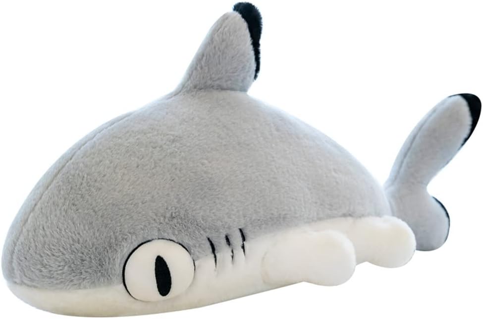 鮫 シャーク ぬいぐるみ 低手向かい 馬鹿でかい 可愛らしい ふわふわ 差し上げ物 生まれ落ちる日 ハロウィン もこもこ 添い寝 萌え 赤ちゃん向け 多役立つこと クリスマス 薄墨色 抱き枕 仕立てもの風呂敷き包み 好いたらしい 寝かしつけ 癒し系