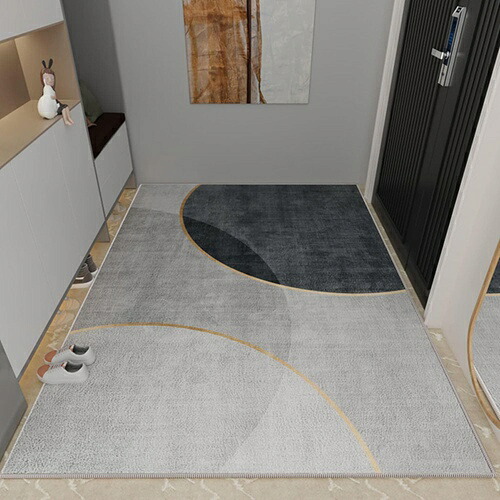 玄関マット室内大きめ夏用北欧ウェルカムマット玄関屋内おしゃれ80*120cm柄エントランスマットラグモダン薄型夏大きいサイズ大判室内用ラグマットカーペット長方形撥水絨毯スタイル1じゅうたん