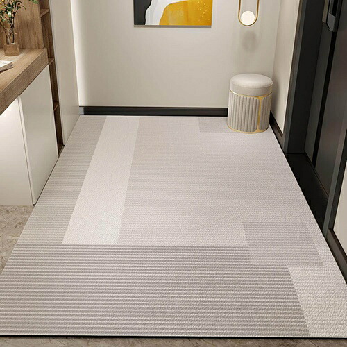 キッチンマットはっ水大判puレザーカット可能玄関マット拭ける洗濯不要100x120cmクッション性防水防汚滑り止め床保護マット廊下マットおしゃれ家飾りインテリア耐久性丈夫汚れにくいラグマットスタイル6