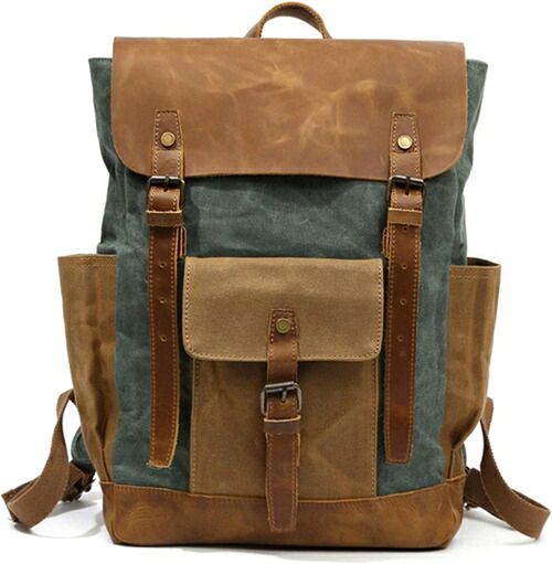 リュック メンズ キャンバス 42*32*13cm 4色展開 大容量 丈夫 耐摩耗 多機能 バックパック 登山リュックサック デイパック ザック ビジネス スポーツ アウトドア 通学 通勤 旅行 出張｜IKYUWA店