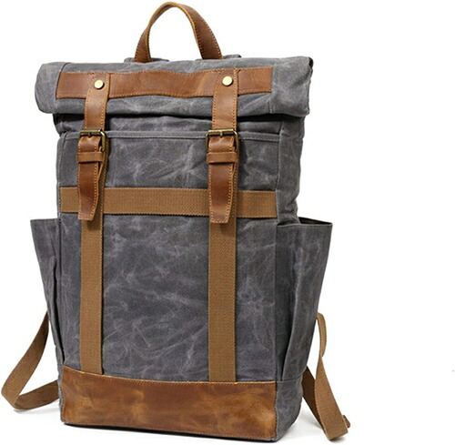 リュック キャンバス レトロ 4色展開 49*31*10cm 大容量 丈夫 耐摩耗 多機能 バックパック 登山リュックサック デイパック ザック ビジネス スポーツ アウトドア 通学 通勤 旅行 出張