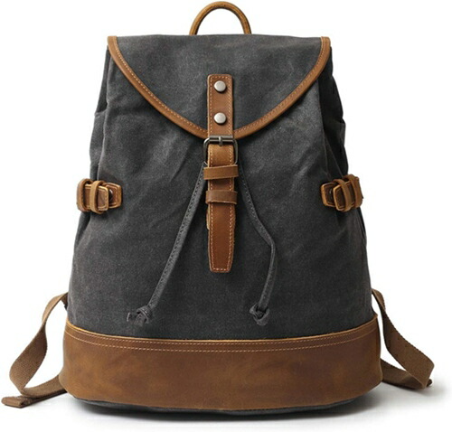 リュック キャンバス レトロ 4色展開 38*35*16cm 大容量 丈夫 耐摩耗 多機能 バックパック 登山リュックサック デイパック ザック ビジネス スポーツ アウトドア 通学 通勤 旅行 出張