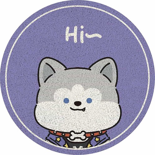 浴室マット 丸型 円形 熊 うさぎ 犬 動物柄 お風呂マット バスマット 玄関マット 足洗いマット PVC 滑りにくい 泥落とし 吸着セルフ粘着 吸水力強い おしゃれ かわいい 子供 室内 室外 浴室