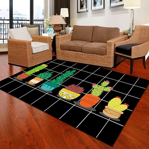 大判 北欧 ラグ 幾何学柄 ベッドルーム かわいい INS風 居間ラグ 長方形 60*90cm 洗える カーペット シンプル 環境保護 じゅうたん 多サイズ 和室 カラー 寝室 ラグマット 滑り止め